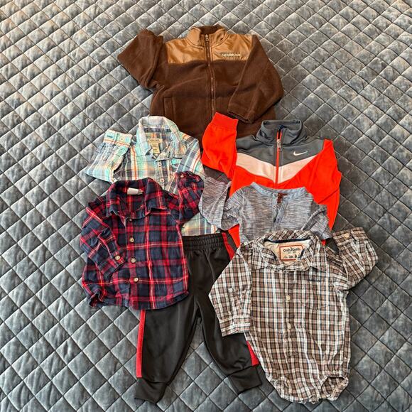 Nike Other - Boys 12 month clothing bundle infant baby fall clothes